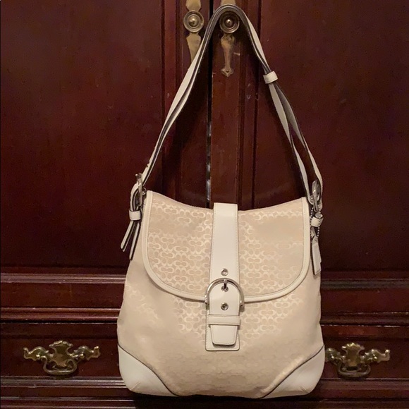 Coach Signature Canvas Shoulder Bag - Picture 1 of 6